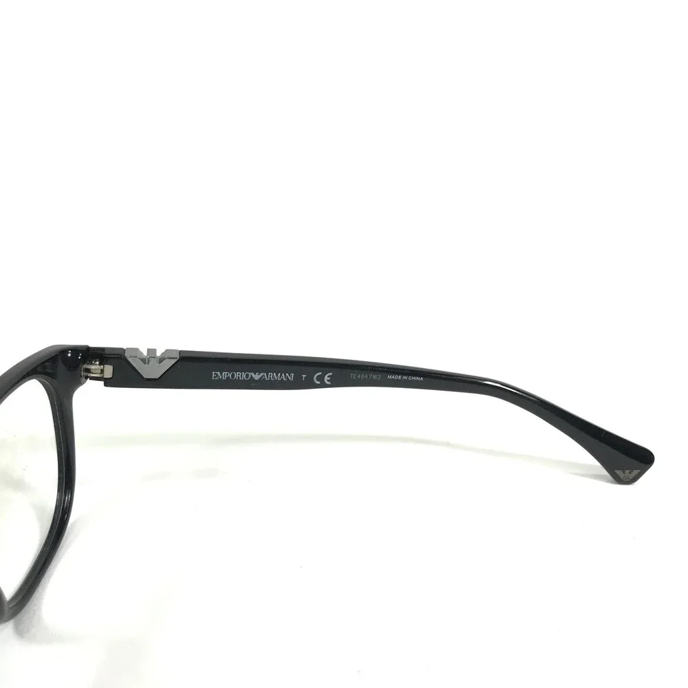 Emporio Armani Eyeglasses Frames EA3039 5017 Polished Black Round 52-16-140